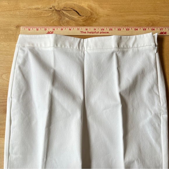 TALBOTS CHATHAM ANKLE PANT 8  STRAIGHT LEG SIDE ZIP ANKLE LENGTH COASTAL NWT - Picture 8 of 10
